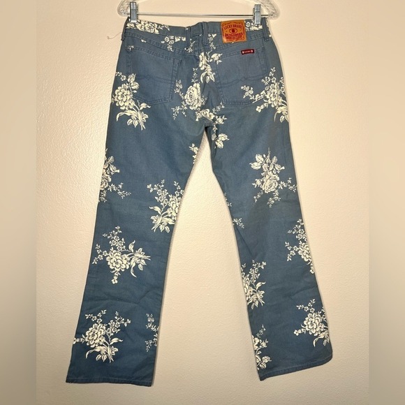 Lucky Brand Vintage low rise floral print straight leg jeans 32/30 #15 - Picture 9 of 13
